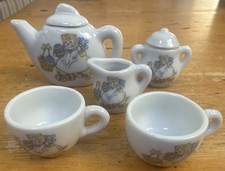 Vintage 5-piece Kitty Cucumber "Tea Party" set by Schmid Mid 20th Century50  ,60  