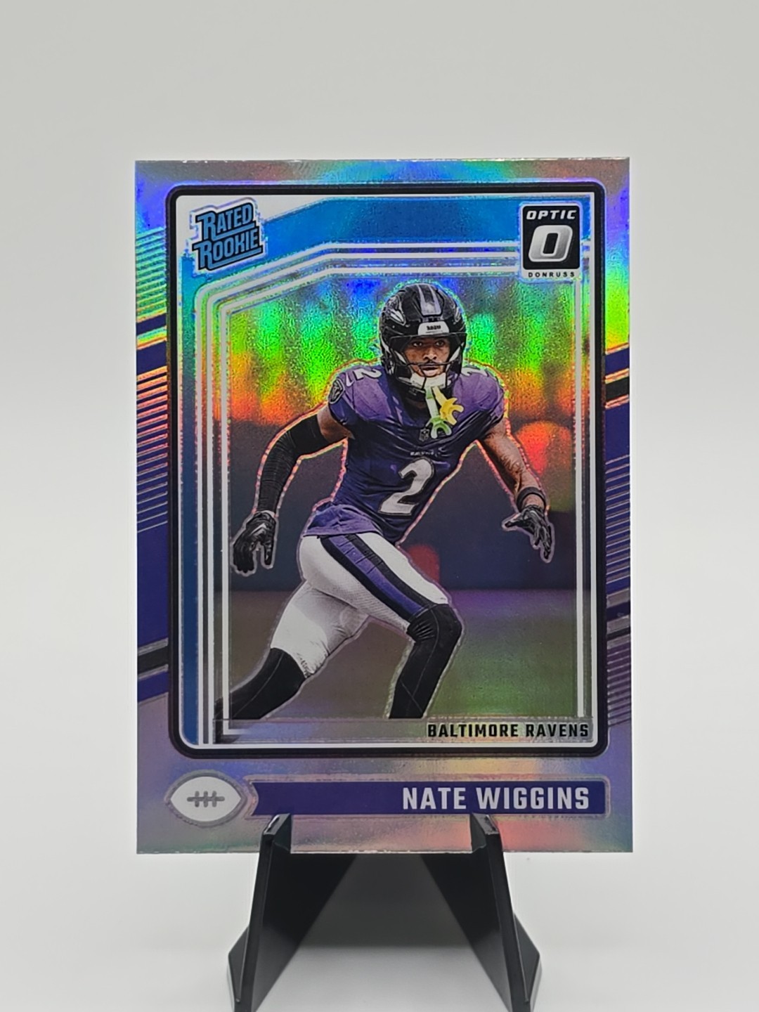 2024 Panini Donruss Optic Rated Rookie Nate Wiggins #281 (RC) Silver Holo Prizm
