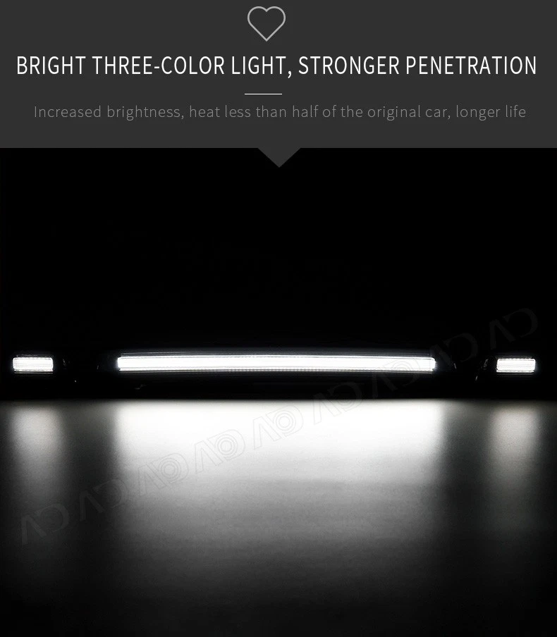 3X LED CAB ROOF LIGHT LAMP KIT FIT FOR CHEVY SILVERADO GMC SIERRA 1500 2500 3500 - Изображение 4 из 4