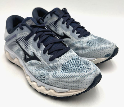 Mizuno WAVE HORIZON 4 Women's Athletic Shoe USED Light Blue White US Size 8.5