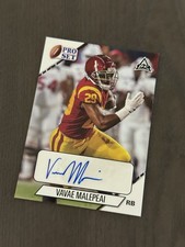 2021 Leaf Pro Set College Autographs Insert #PS-VM1 VAVAE MALEPEAI Signed Auto