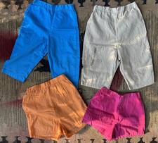 Lot of 5 Vintage 60s Kids Clothing Capri Bermuda Shorts Girls Juniors Colorful