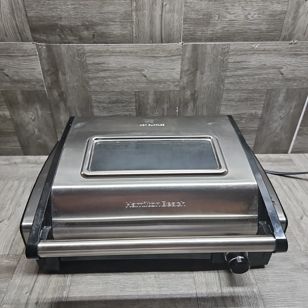 Hamilton Beach Electric Indoor Searing Grill Stainless Steel 25361g