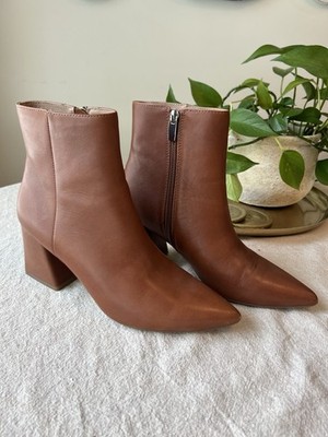 Steve Madden Cognac Booties, Women s 10