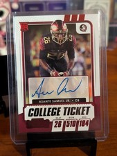 2021 Contenders Draft Picks Asante Samuel Jr. Red RC Auto #282 Seminoles