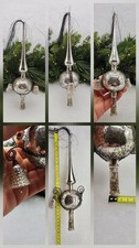 Vintage Silver Glass Christmas Tree Toppers: Antique Ornaments