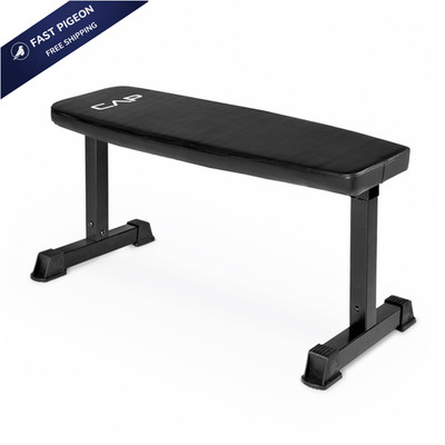 CAP Barbell Flat Weight Bench, Black 