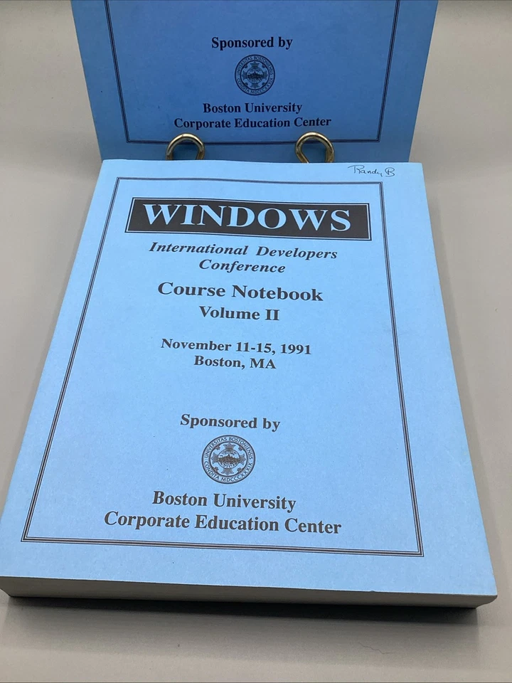 1991 Windows International Developers Conference Vol. 1 & 2 Boston University  - Image 3 of 4