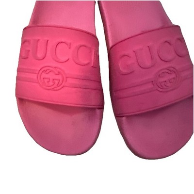 Gucci Unisex Slides Casual Summer Pink EU39 WM 8-9