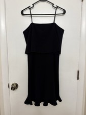 Halston Heritage Strapless Black Mini Dress Women’s Size 10