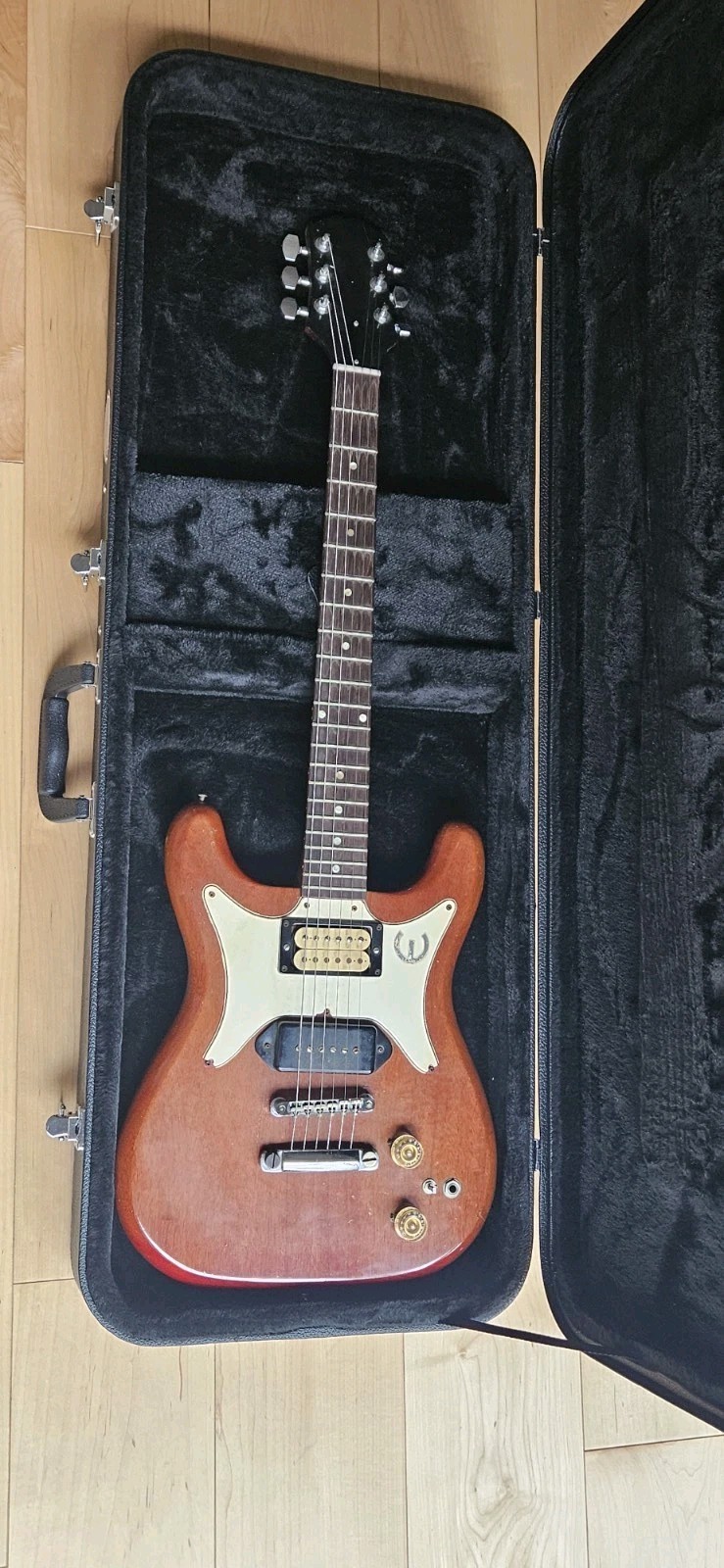 Vtg 1960 Epiphone Coronet P90 SG Junior Guitar Cherry Gibson Wilshire Mods 61 62