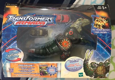 Transformers Armada Predacon Voyager Side Burn Skid-Z Mincons Misb 2003