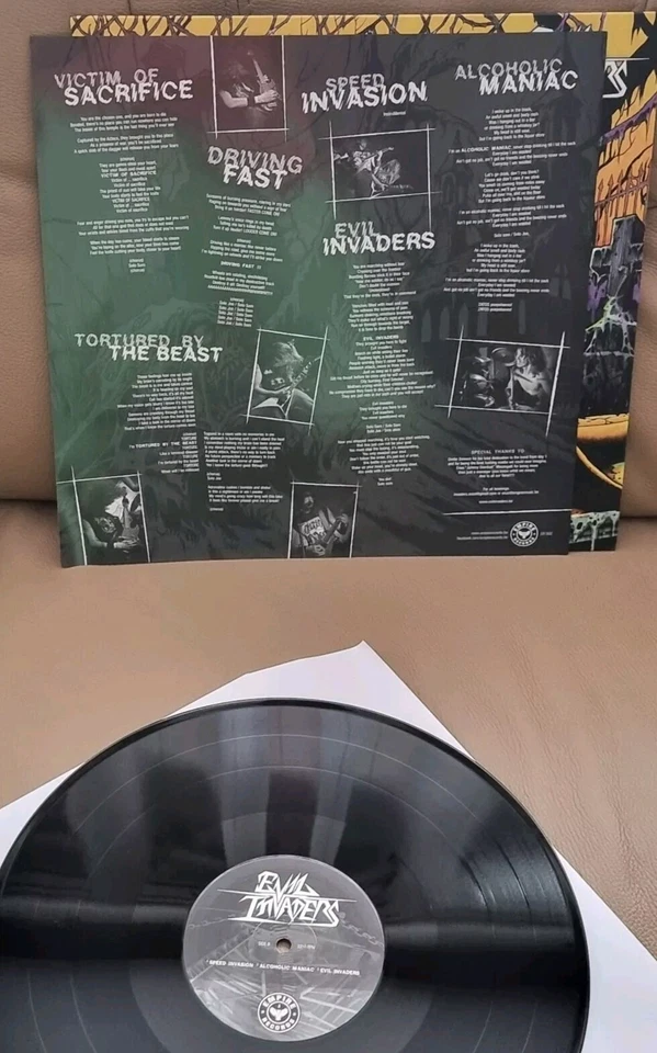 EVIL INVADERS Evil Invaders Black Vinyl, 12", EP, Reissue 2017 Trash/Speed Metal - Bild 4 von 4