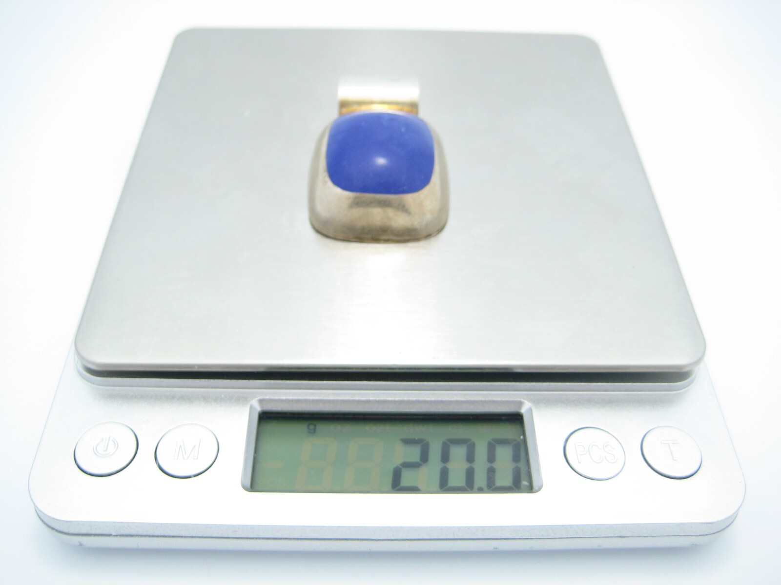 Sterling Silver Mexico Rectangular Blue Lapis Sli… - image 4