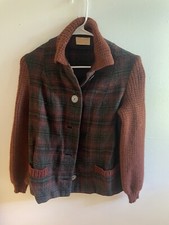Vintage, Pendleton, 100 Percent, Virgin Wool Sweater Coat. Excellent Condition