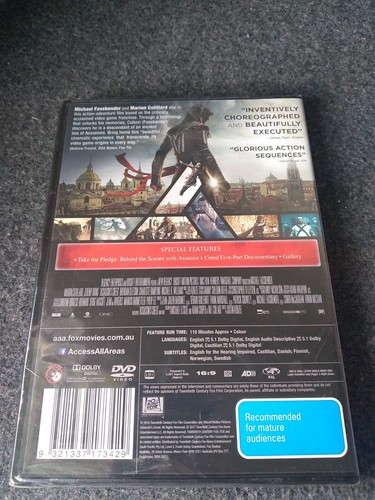 Assassin's Creed (DVD, 2016) - Picture 2 of 4