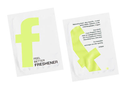 Erfrischungstücher feucht einzeln verpackt 14x14cm 