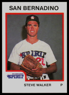 1987 ProCards Steve Walker San Bernardino Spirit