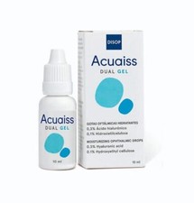 Acuaiss DUAL GEL Lacrime Artificiali con Acido Ialuronico. Gocce Oculari di Gel 
