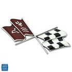 1968-74 Corvette Fuel Door Flag Emblem GM 3954546