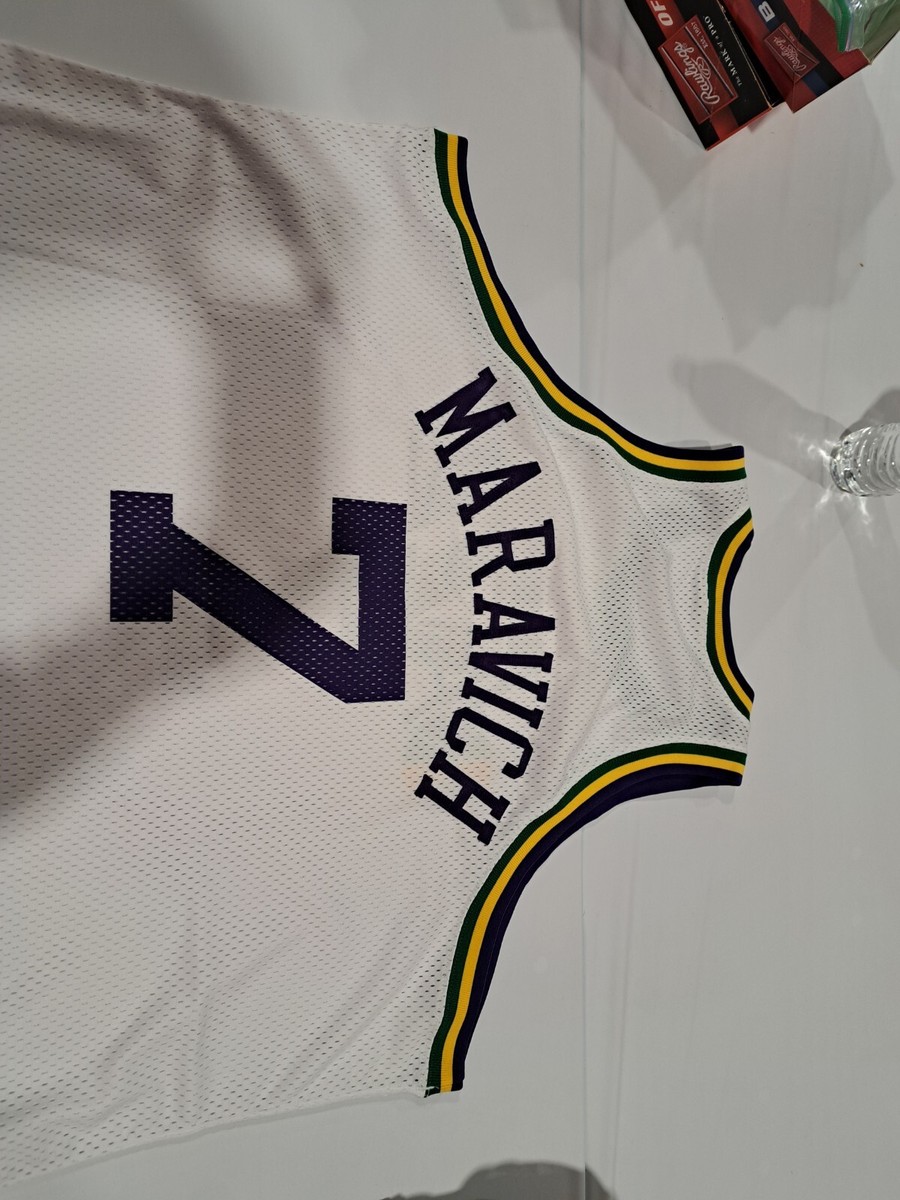 NWT VINTAGE Authentic Utah Jazz Pistol Pete Maravich Mitchell