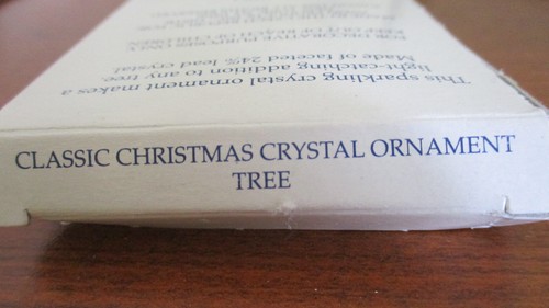 AVON Gift Collection GLASS CRYSTAL DECORATED TREE Christmas Ornament~NIB - Picture 4 of 4
