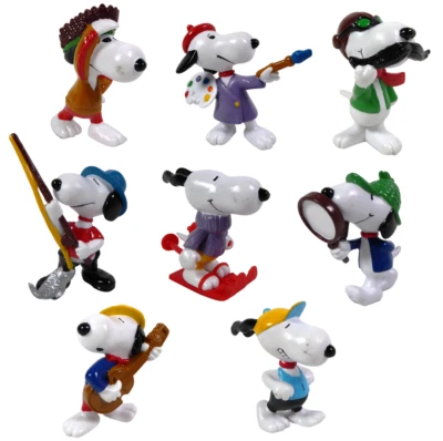 Lot de 8 Figurines PVC Snoopy Peanuts 6cm Schleich Jeu Jouet LSN2 - Photo 1/2