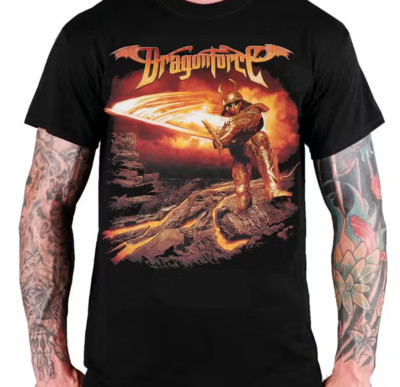 VTG DragonForce album T-shirt black Cotton Unisex All Sizes S-5Xl XA227