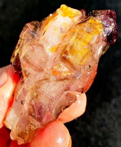 96,0g Diamant! Super Seven Skeletthaar Amethyst Quarz Kristall Simbabwe ie3377 - Bild 16 von 17