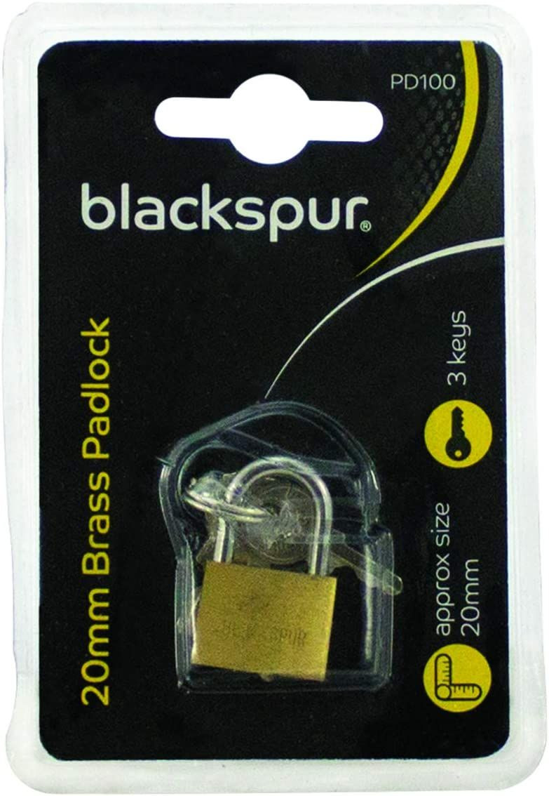 Blackspur BB-PD100 Brass Padlock 20mm