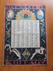 rare! POSTER CALENDAR 1925 ESTONIA AVANT GARDE ART BY PEET AREN