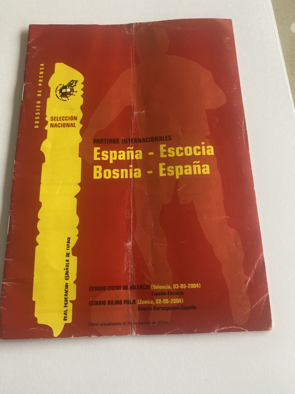 Spain v Scotland September 2004 Media Guide eBay