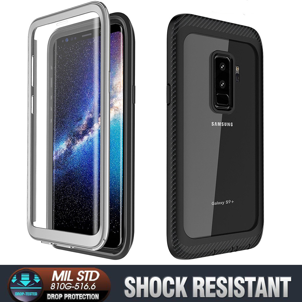 For Samsung Galaxy S9 / S9 Plus Shockproof Waterproof Case with Screen