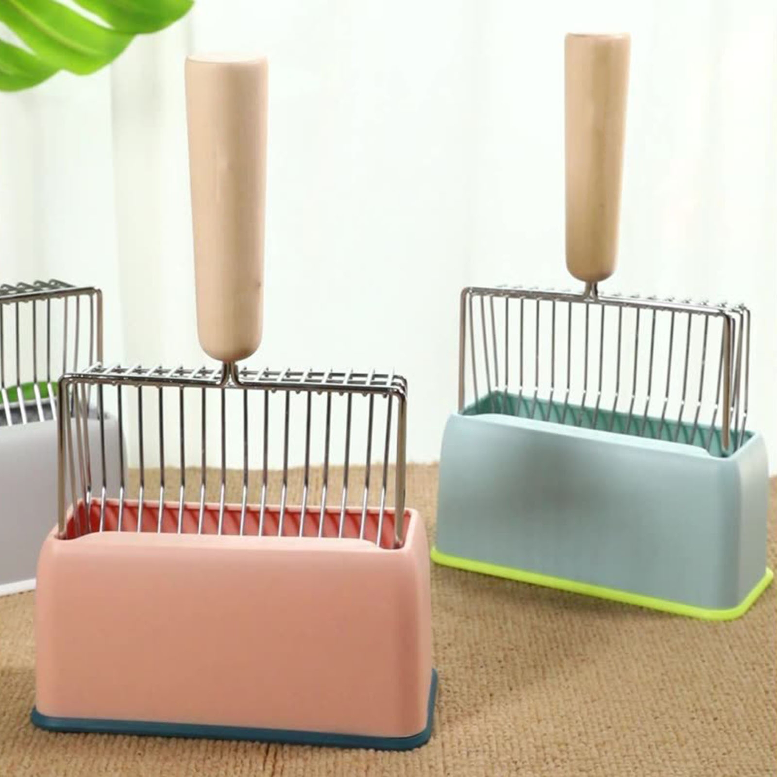 Cat Litter Scoop Storage Rack Holder Easytoclean Shovel for Pet Poop