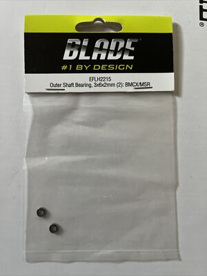 EFLH2215 EFlight Blade RC Helicopter OuterShaft Bearing 3x6x2mm (2) New In Pack