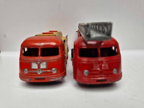 Lot of 2 VINTAGE GAMA MERCEDES Tankwagen & Feuerwehr 1960 die cast complete unbo - Bild 5 von 10