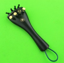1pc Ebony 4/4 Violin Tailpiece fixed tuners Tail Gut.violin accessories