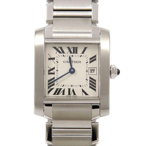 Authentic Cartier W51011Q3 Tank 