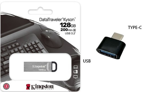 Kingston USB Flash Drives Stick 200MB/s Kyson 32GB 64GB 128GB 256GB USB 3.2 AU - Picture 11 of 16