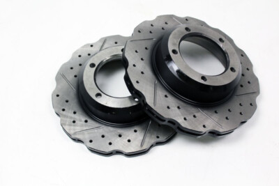 LR017952WCDG Drilled Grooved Wavy Front Brake Disc Defender Discovery 1 RRC