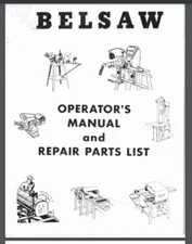 Foley Belsaw Model 1055 Sharp-All Operator Parts Manual 10552, 10553, 10293 60pg