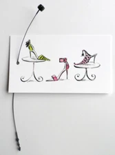 500 HANG TAGS RETAIL TAGS ACCESSORY HANGTAGS HANDBAG TAGS WITH 500 PLASTIC LOOPS