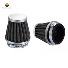 2x 54mm Air Filter Pod Cone Cleaner Universal Motorcycle For Honda Yamaha Suzuki