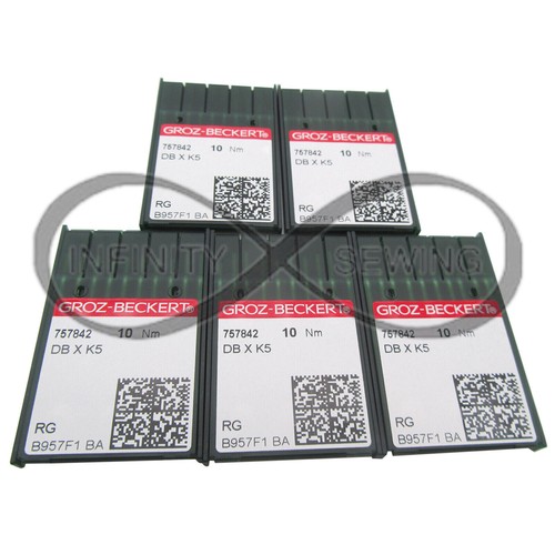 Aghi Per Macchina Da Ricamo Groz Beckert DBxK5 SAN1 GEBEDUR – Titanio, Punta 11/75 - 2