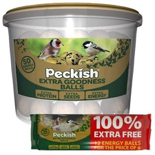 Image of Peckish Extra Goodness Energy Balls Wild Bird Feed Garden Food Extra Protein