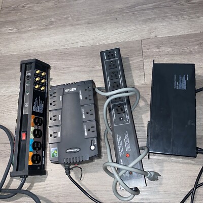 4 Used Surge Protector Power Outlet 425VA Cyber Power, Monster Power, Archer  