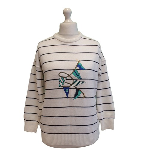 Aquascutum, Vintage Aquascutum Sailing Jumper Breton Striped Nautical S eu 36 Women's