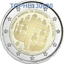 PORTUGAL COMMÉMORATIVE 2023 "JOURNÉE DE LA JEUNESSE" 2 EURO - NEUVE UNC -