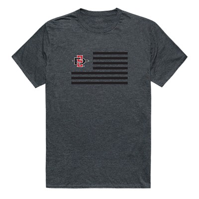 San Diego State University Aztecs NCAA Logo USA Flag T-Shirt S-2XL