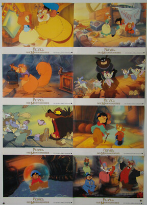 Feivel der Mauswanderer DON BLUTH Kino Aushangfotos LOBBY CARDS 16x A4 + 4x A3